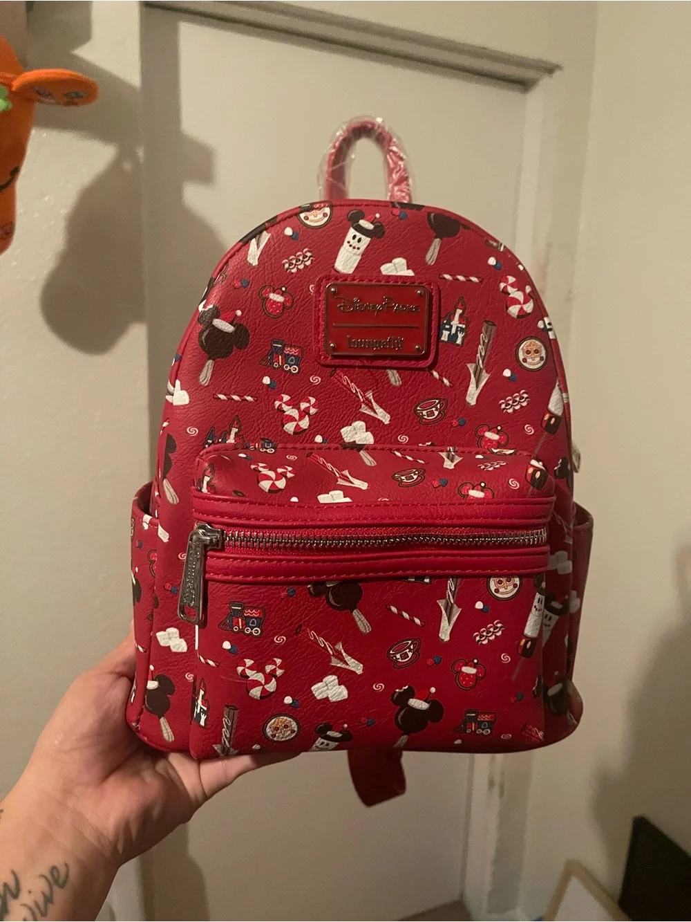 Loungefly Kids Red Disney Icon Mini Backpack